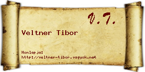 Veltner Tibor névjegykártya